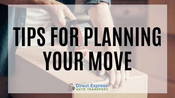 tips for planning your move