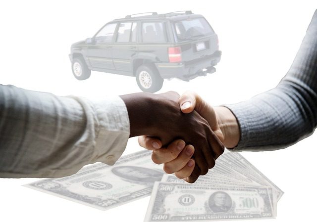photo of a car buying handshake